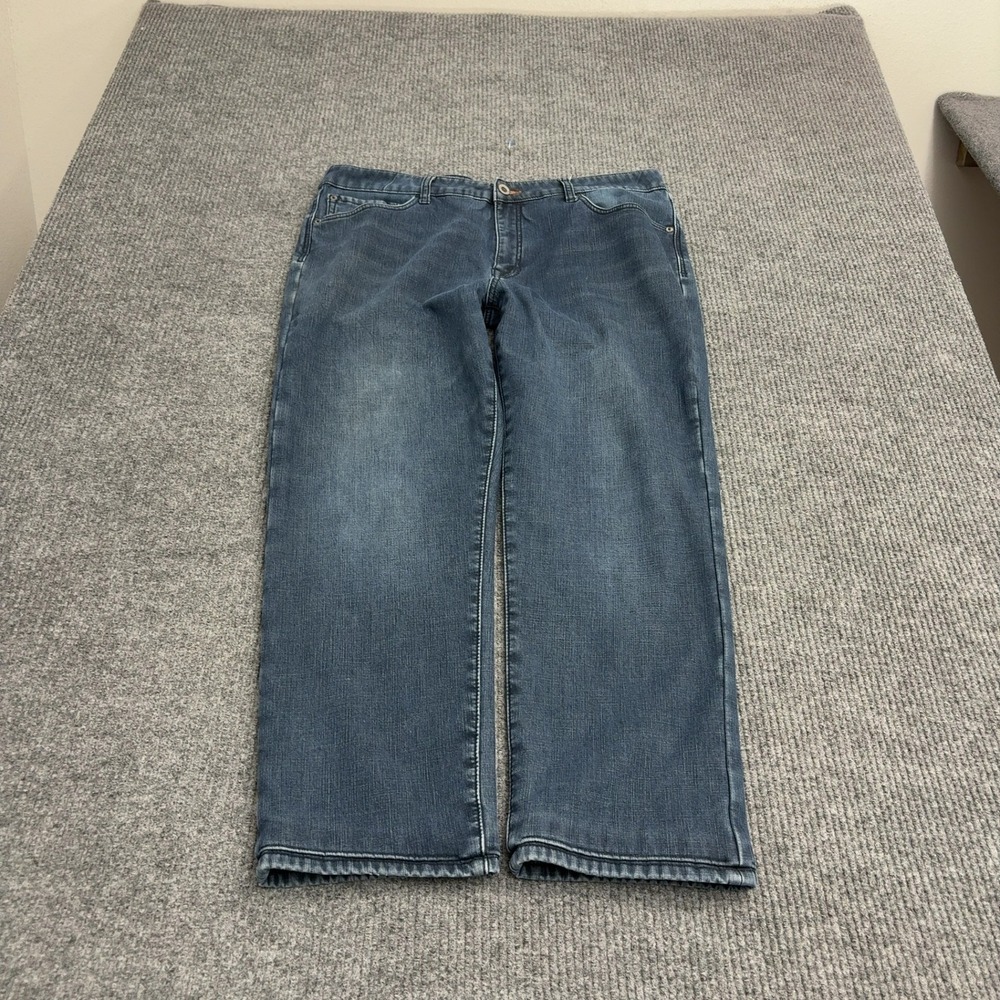 Weatherproof Vintage Jeans Mens 38x30 Blue Cotton Fleece Lined Regular Casual